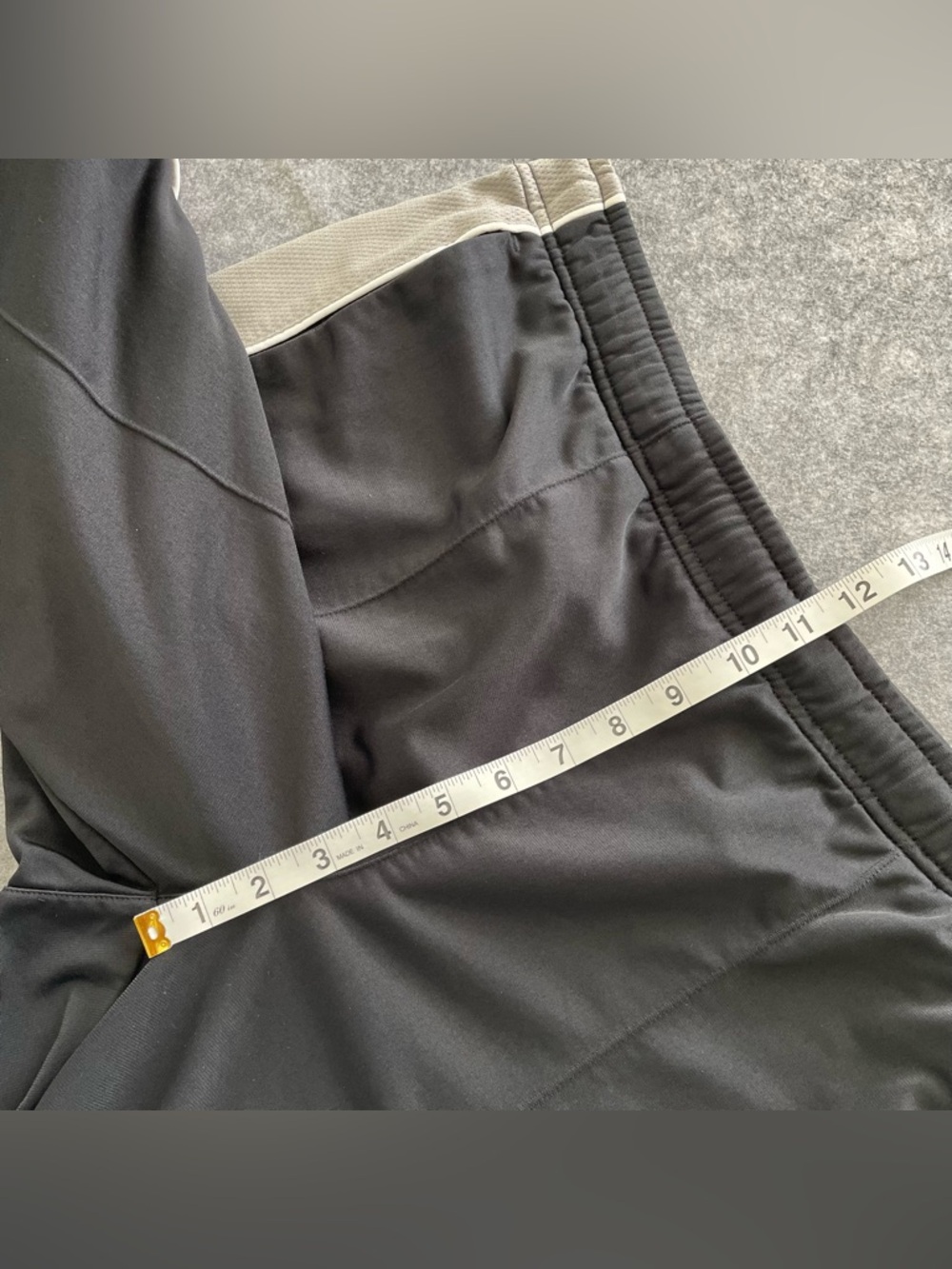 Vintage Nike Track Pants Mens L Black Fleece Lined Ankle Zip Athletic Y2K - Picture 10 of 16
